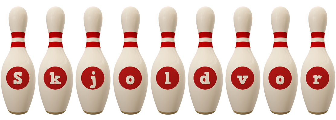 Skjoldvor bowling-pin logo