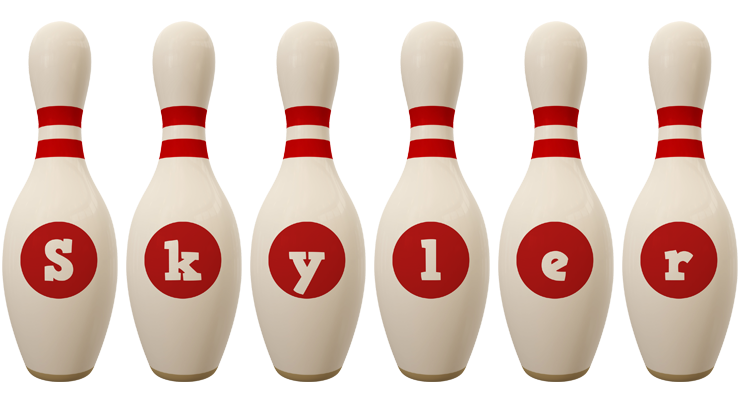 Skyler bowling-pin logo