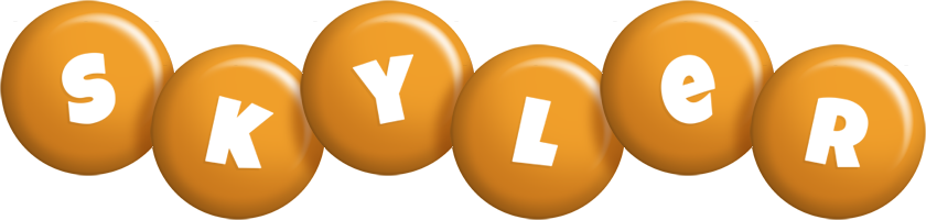 Skyler candy-orange logo