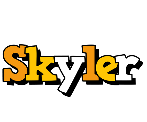 Skyler cartoon logo