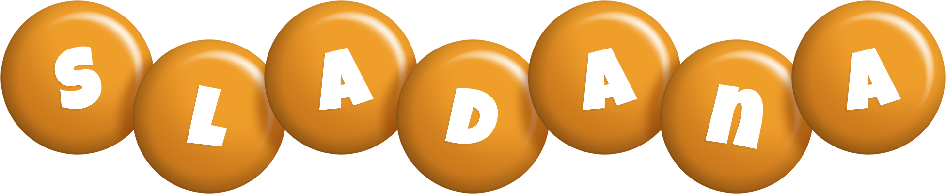Sladana candy-orange logo