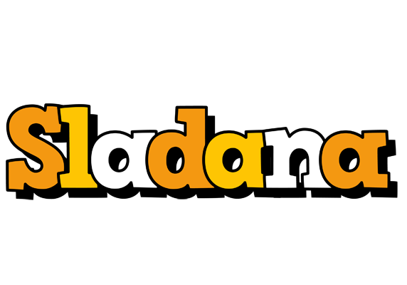 Sladana cartoon logo
