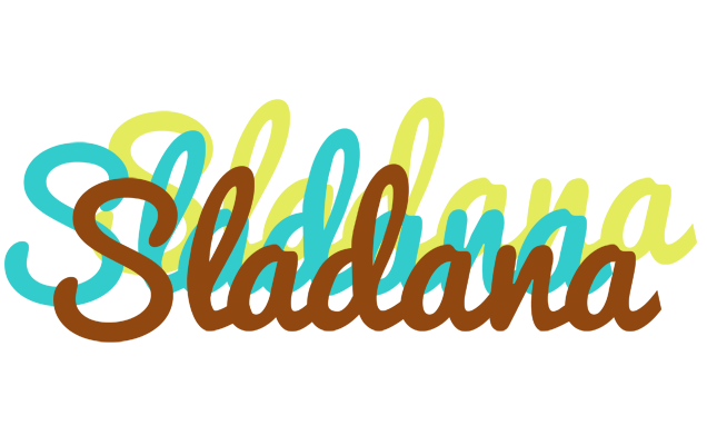 Sladana cupcake logo