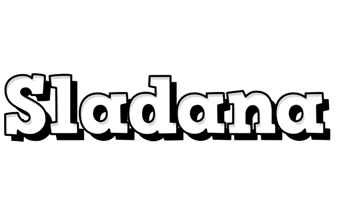 Sladana snowing logo