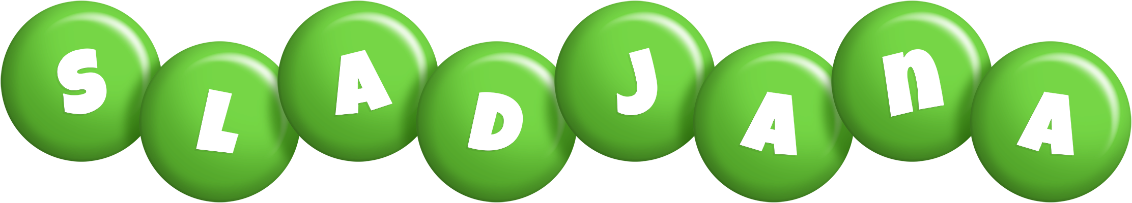 Sladjana candy-green logo