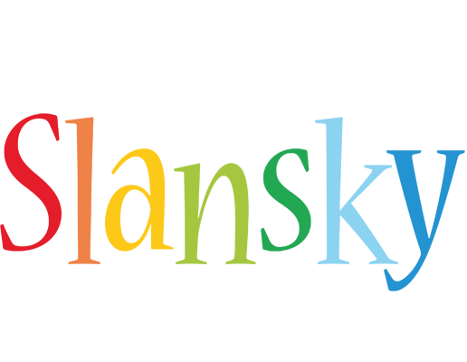 Slansky birthday logo