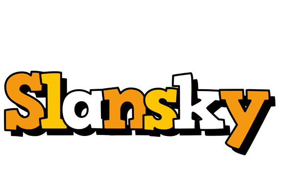 Slansky cartoon logo
