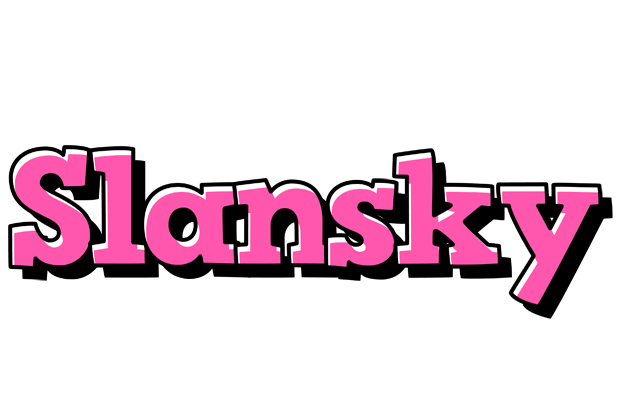 Slansky girlish logo