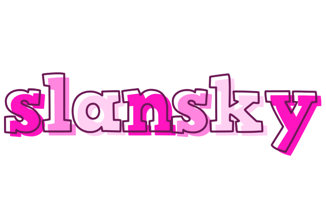 Slansky hello logo