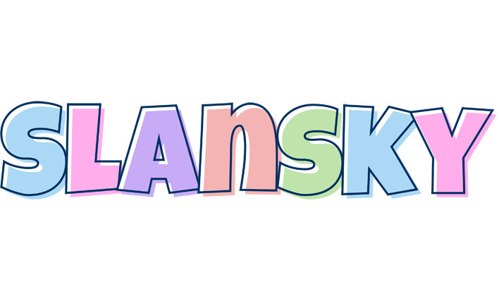 Slansky pastel logo