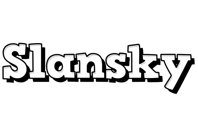 Slansky snowing logo