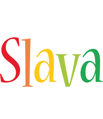Slava birthday logo
