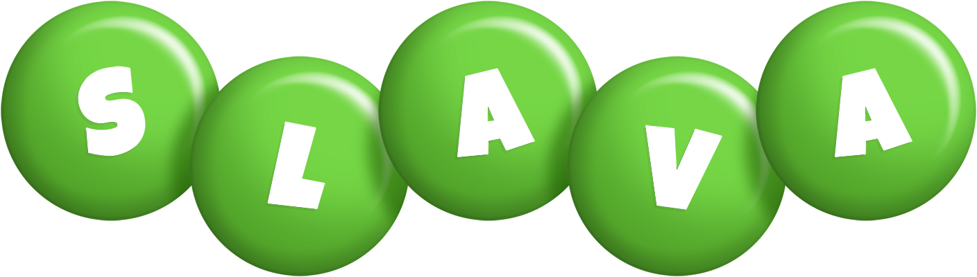 Slava candy-green logo
