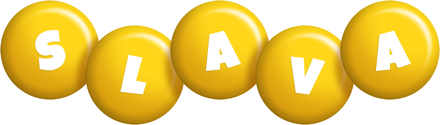 Slava candy-yellow logo