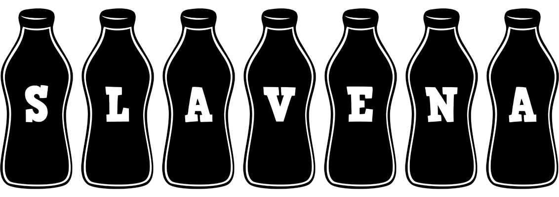 Slavena bottle logo