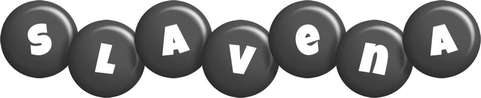Slavena candy-black logo