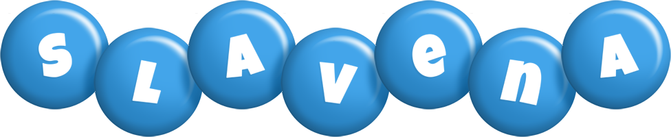 Slavena candy-blue logo