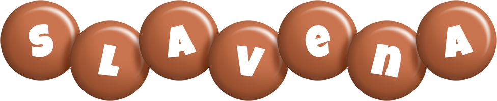 Slavena candy-brown logo
