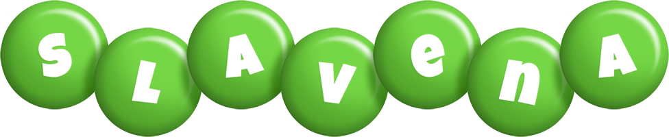 Slavena candy-green logo