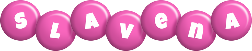 Slavena candy-pink logo