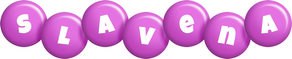 Slavena candy-purple logo