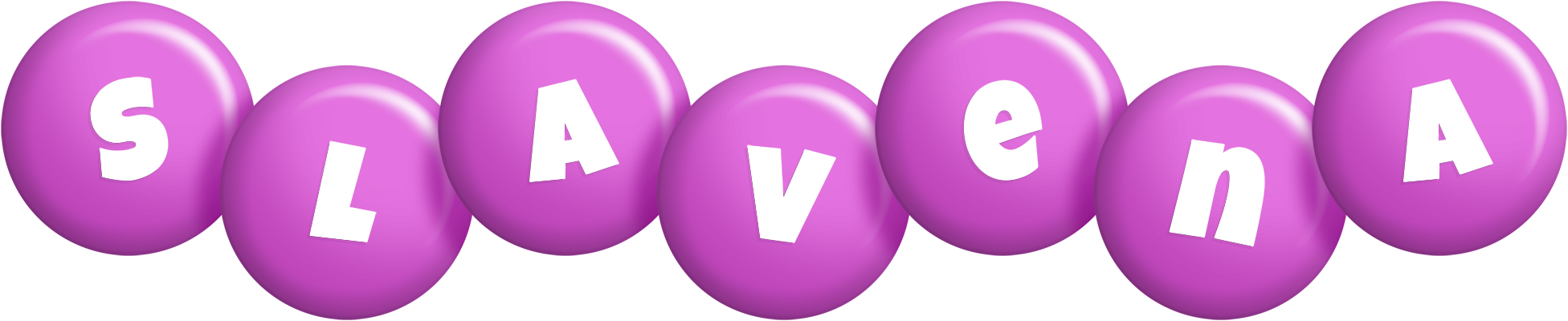 Slavena candy-purple logo