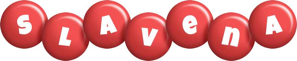 Slavena candy-red logo