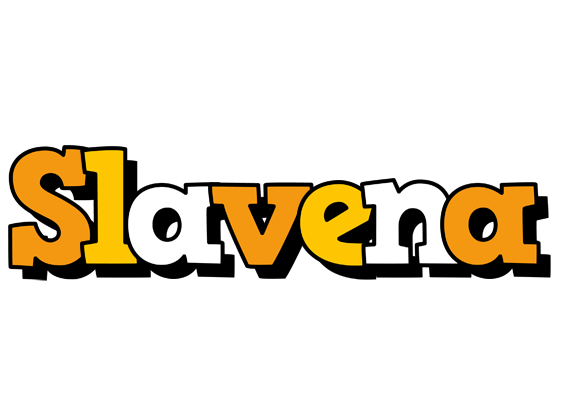 Slavena cartoon logo