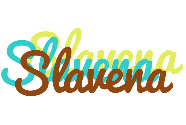 Slavena cupcake logo