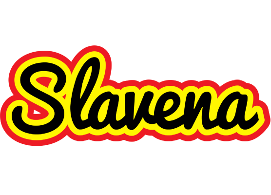 Slavena flaming logo
