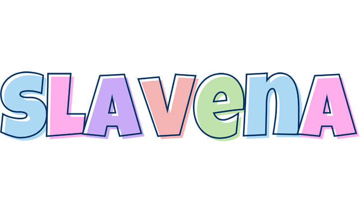 Slavena pastel logo