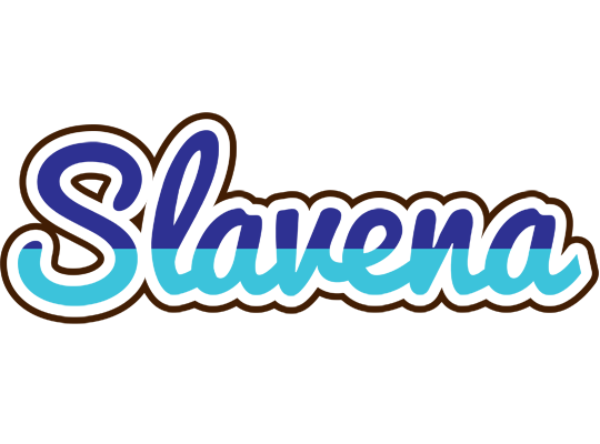 Slavena raining logo