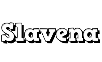 Slavena snowing logo