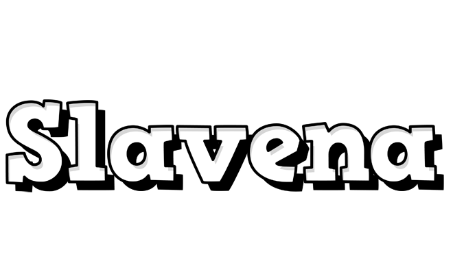 Slavena snowing logo