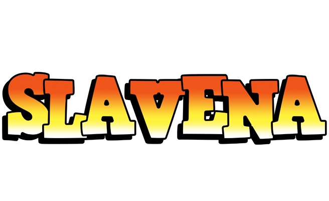 Slavena sunset logo