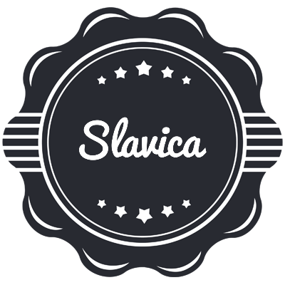 Slavica badge logo