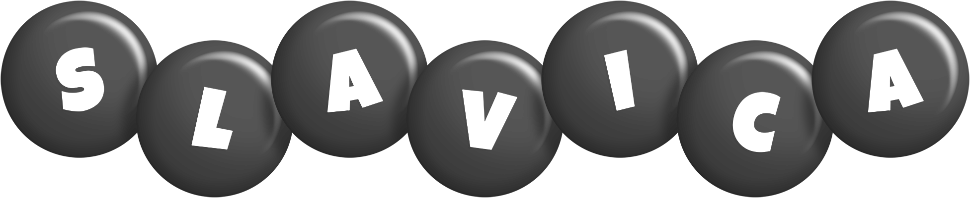 Slavica candy-black logo