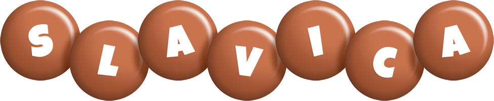 Slavica candy-brown logo