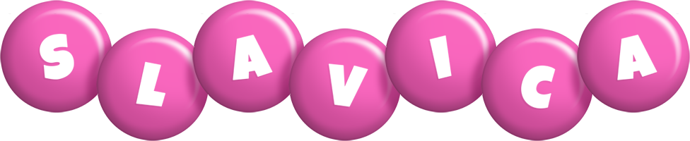 Slavica candy-pink logo