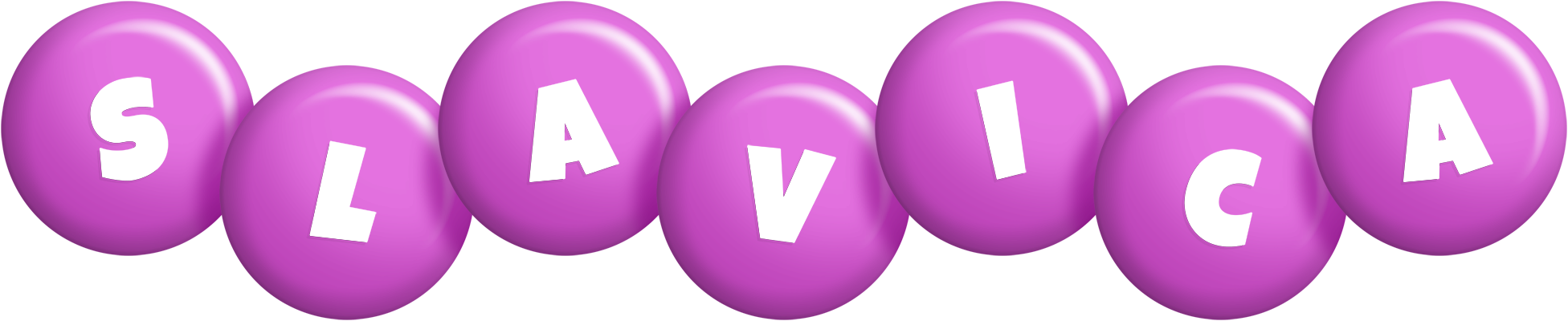 Slavica candy-purple logo