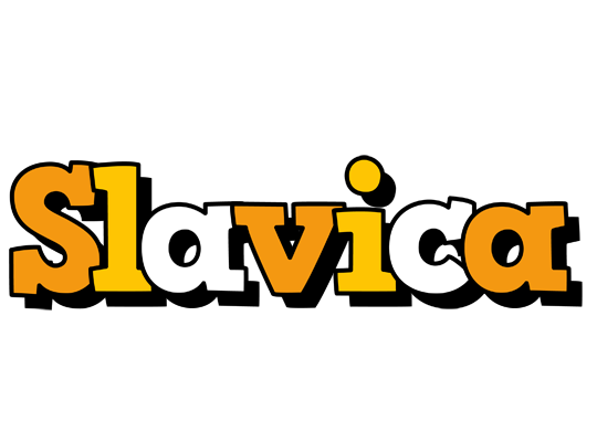 Slavica cartoon logo