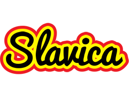 Slavica flaming logo