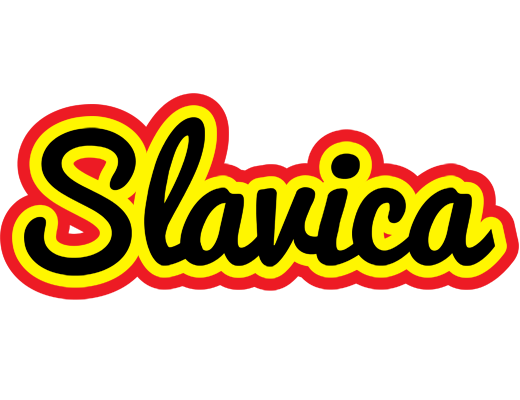 Slavica flaming logo