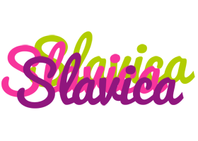 Slavica flowers logo
