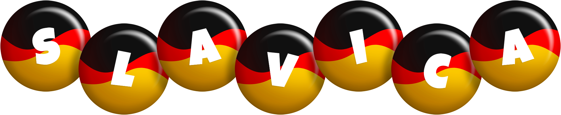 Slavica german logo