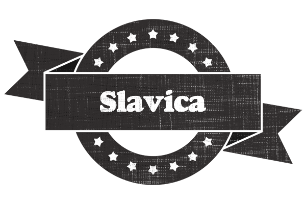 Slavica grunge logo