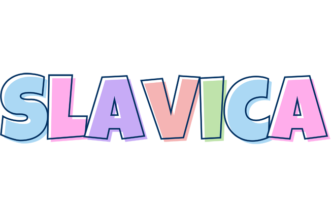 Slavica pastel logo