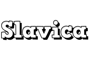 Slavica snowing logo