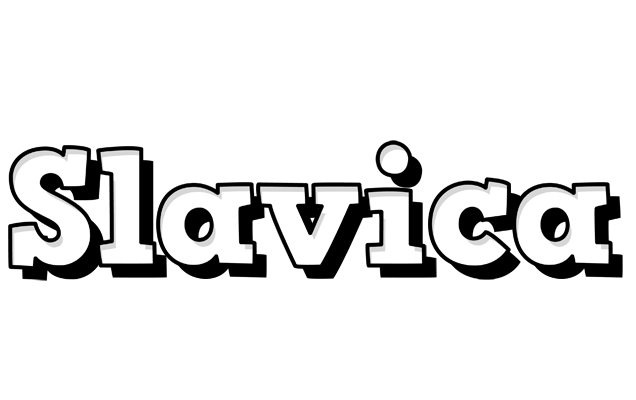 Slavica snowing logo