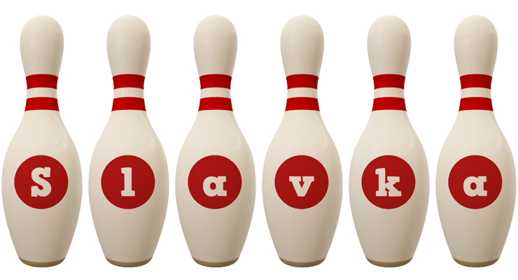 Slavka bowling-pin logo